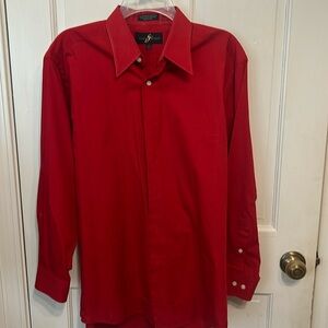 Giorgio Britini fitted Red dress shirt